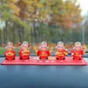 Buena Suerte Dios de la Riqueza: Set Creativo de Cinco Vías del Dios de la Riqueza Generador de Riqueza, Adorno para Coche, Decoración de Coche, Disponible para Dropshipping