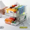 Caixa de Armazenamento de Medicamentos Doméstica Grande Capacidade Compartimento Transparente Caixa de Medicamentos Gaveta Caixa de Medicamentos Pode Ser Empilhada com Rack de Armazenamento para Classificação de Medicamentos