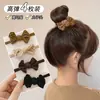 Marrom leite Alta Elástico Durável Faixa de Borracha Simples Elegante Faixa de Cabelo Corda de Cabelo 2025 Nova Corda de Cabelo de Couro