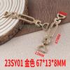 Cadenas Metálicas de Aleación de Zinc para Ropa, Equipaje, Zapatos y Sombreros, Broches, Hebillas para Zapatos, Hebillas para Cinturones, Cadenas Huecas, Accesorios de Moda para Ropa