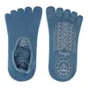 Calcetines de Yoga de Cinco Dedos con Correa de Venta Caliente Transfronterizos, Calcetines Antideslizantes para Deporte Fitness en Interiores con Talón de Felpa
