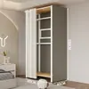 Arara de Roupas de Chão Guarda-Roupa Aberto para Quarto Prateleira de Metal Aço para Hall de Entrada Prateleira de Armazenamento de Roupas para Pendurar Montagem