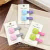 Presilhas de Cabelo Coloridas em Formato de Coração Macaron Coreanas, Presilhas Doce Bico de Pato, Presilhas para Franja, Acessórios de Cabelo Versáteis, Acessórios de Cabeça