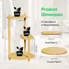 Soporte de Flores para Balcón de Tres Niveles, Cesta Colgante para Plantas Verdes de Esquina, Soporte para Macetas de Rábano Verde, Soporte de Plantas Geométrico Nórdico Creativo