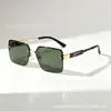 Nuevas gafas de sol de diseño geométrico europeo y americano transfronterizo, con bloques de color, montura media, líneas triangulares contrastantes y protección solar