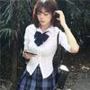 Uniforme JK Chica Picante Camisa de Manga Larga Ceñida a la Cintura Estilo Universitario Japonés Versátil Camisa Blanca Pura Deseo Atuendo de Chica Picante
