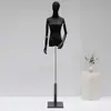 Tienda de ropa maniquí negro blanco accesorios maniquí femenino medio cuerpo maniquí femenino tienda de ropa escaparate maniquí soporte de exhibición cuerpo completo