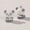 Ins caricatura lindo pequeño animal peluche panda vaca cordero pendientes diy pendientes tocado colgante material venta al por mayor