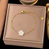 [Pulsera de Moda Caliente Mejor 2] Temperamento Europeo y Americano de Alta Gama K Oro Cruz Acero de Titanio Pulsera Diseño Nicho Estilo Frío Mujeres