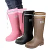 Botas de Chuva para Mulheres, com Forro de Lã, Modernas, Antiderrapantes, Impermeáveis, Resistentes ao Desgaste, Sola Macia, Adequadas para Uso Externo, Trabalho na Cozinha e Sapatos de Chuva de Algodão