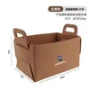 Caixa de Armazenamento para Carro, Organizador de Porta-Malas, Solução de Armazenamento Multifuncional Dobrável, Bolsa de Armazenamento Portátil de Feltro Grosso