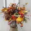Flores Artificiales, Flores Secas Estilo Wabi-Sabi, Hojas Secas, Frutos de Pipa, Hortensias de Borde Tostado, Materiales Florales Vintage, Frutos de Espino Marítimo, Decoraciones de Mesa, Flores de Seda