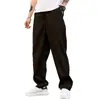 2026 Aliexpress Calças Casuais Novas Masculinas Cor Sólida Estilosas Versáteis Moda Casual Calças com Bolsos Atacado em Estoque