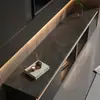 Mármol Moderno Lujo Ligero Gabinete de TV Esterilla Protectora para Encimera Mesa de Aparador Mantel Mueble Zapatero de Entrada Mesa