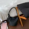 Bolso Casual de Moda Estilo Coreano para Mujer, Gran Capacidad, Nuevo Modelo Primavera 2026, Bolso de Hombro Sencillo, Bolso Cubo Texturizado
