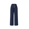 Pantalones Casuales Holgados de Pierna Ancha con Cintura Alta y Caída Transfronterizos para Comercio Exterior Europeo y Americano de Amazon 2025