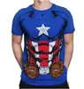 Nova Camiseta Hero Capitan Aço Verde Aço, Adequada para Crianças e Adultos, Impressão 3D Casual Criativa de Manga Curta