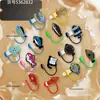 Mochila de Levantamiento de Pesas Suave 2D Animal Gato Pintada a Goteo de Cuero Serie Táctica Temática 3D Sombrero Pintado a Goteo