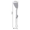 Juego de Vajilla de Titanio para Exteriores de Titanio Puro, Tenedor, Cuchara, Cuchara Plegable Portátil para Picnic y Camping, Cuchara para Sopa, Ultraligero