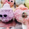 Atacado de fábrica 5cm olhos de colar chapéu de palha de lã cor fofa bolsa de veludo Teddy acessórios pendurados acessórios de vestuário