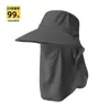 Sombrero de Sol para Mujer Verano Seda de Hielo Máscara Chal Integrado Sombrero de Sol Exterior Montañismo Protección UV Sombrero de Sol