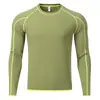 Camiseta deportiva de manga larga, con bloques de color de primavera y otoño, manga raglán, con logo personalizado, adecuada para correr al aire libre y actividades de team-building, con texto impreso