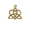 Accesorios hechos a mano DIY 24*22MM nudo celta de amor colgante de collar hueco de doble cara accesorios vintage colgante