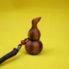 Roxo-Raio de Trovão Salgueiro Luz Dourada Cabaceira Madeira de Pessegueiro Ornamento Esculpido à Mão Chaveiro Escultura Feita à Mão