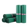 Bolsa express verde, engrosada e impermeable, utilizada para logística de comercio electrónico y empaquetado de entrega exprés, se puede imprimir