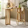Banqueta de Bar Nórdica Cadeira de Bar Moderna Simples de Pernas Altas Banqueta para Casa Encosto Balcão Recepção Madeira Maciça Rattan Cadeira de Bar