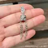 Nuevo Pulsera Estilo Chino Borla Colgante Estilo Étnico Calabaza Lazo Flor de Loto Colgante Cristal Pulsera Plata Antigua Accesorios