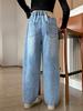 Jeans de Mezclilla para Niñas para Primavera y Otoño 2025 Estilo Nuevo Pantalones Jogger Casuales para Niños Mayores, Pantalones de Otoño para Niños