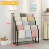 Expositor de Lenços de Chão em Ferro para Lojas de Roupas, Prateleira de Armazenamento e Exposição Multicamadas para Pendurar Lenços, Calças e Cobertores, Suporte de Parede