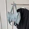 2026 Bolso de Lona Simple Nuevo, Bolso de Mano de un Solo Hombro, Lazo Lindo y Exquisito, Bolso Tote Cruzado de Nicho para Viajes Diarios