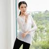 Ropa de baile para mujer, ropa de práctica de danza clásica para adultos, ropa de gasa, top de malla elástica, ropa de entrenamiento de cuerpo largo para ballet
