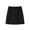Falda de Lana para Mujer 2025 Nuevo Otoño e Invierno Cintura Alta Adelgazante Negra Lana Falda Corta Acampanada Falda Ajustada a las Caderas para Mujer