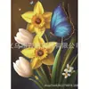 Pintura de Diamantes DIY Transfronteriza Flores Estilo Europeo con Lienzo Set de Herramientas Pintura de Diamantes de Puntos Pintura de Pedrería Hecho a Mano