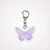 Llavero de Acrílico Estilo Ins Mariposa Colorida de Año Nuevo Transfronterizo 2D Colgante Lindo de Mochila de Alto Valor