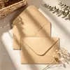 Sobre invitación de papel kraft autoadhesivo simple retro estilo europeo transfronterizo bolsa de documentos colorida