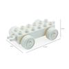 Acessórios DIY de movimento Yi blocos de construção de partículas grandes 2 x 6 base de trem vagão haste de conexão peças de brinquedo montadas a granel