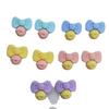 Color Macaron Lindo Lazo Campana Resina Accesorios diy Pegamento Crema Funda de Teléfono Adorno para la Cabeza Caja de Almacenamiento Material