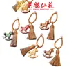 Chaveiro Pingente Cavalo de Balanço Arco-Íris Yiming Xianyuan Acessórios de Colar Cavalo de Balanço de Madeira Cavalo do Zodíaco Jacarandá Corrente para Celular