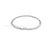 Pulsera Nueva Popular Transfronteriza de Plata S925 para Mujer, Cadena de Hueso de Serpiente en Forma de Corazón Incrustada con Diamantes, Simple y Versátil, Joyería de Moda de Alta Gama