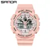 Reloj Digital Sanda 3017 Multifuncional Impermeable Deportivo para Estudiantes Hombres y Mujeres Relojes Personalizados Creativos para Exteriores para Hombres y Mujeres