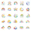 56 Nuevas Pegatinas de Graffiti Coloridas de Dibujos Animados de Estrellas y Nubes Transfronterizas para Recompensar Pegatinas Hechas a Mano de Bricolaje para Niños en Stock