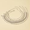Joyería transfronteriza europea y americana personalidad simple cadena de serpiente plana cadena retorcida pulsera de tres piezas traje de pulsera de nueva moda para mujer