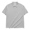 Camisa polo escolar unisex de manga corta con cuello para uniforme de campus y clase, bordado e impresión de logo personalizado, camisa cultural con cuello