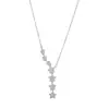 Collar Nuevo para Mujer con Cielo Estrellado y Zirconia Micropavimentada de Aliexpress, Cadena para Clavícula de Lujo Ligero de Nicho de Gama Alta Estilo Ins Tendencia