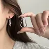 Pendientes de Plata S925 con Aguja, Diseño Sencillo y de Moda con Forma de Calabaza, Versátiles y Únicos, Diseño Minimalista de Alta Gama