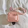 Mochila Pequeña Morada Nueva Sombrero Billetera para Monedas Correa para el Cuello Funda para Teléfono Correa de Muñeca Dibujo Animado Colgante para Guardar Llaves Femenino